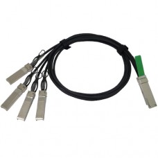 Cisco 40GBASE-CR4 QSFP+ to 4 10GBASE-CU SFP+ passive direct-attach copper transceiver assembly, 1 meter