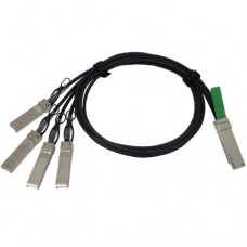 Cisco 40GBASE-CR4 QSFP+ to 4 10GBASE-CU SFP+ passive direct-attach copper transceiver assembly, 0.5 meter